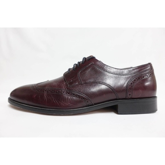 JOHNSTON & MURPHY Men Leather Wingtip 10M-US/9UK/43EU Derby Dress Shoe Oxfords main image 8